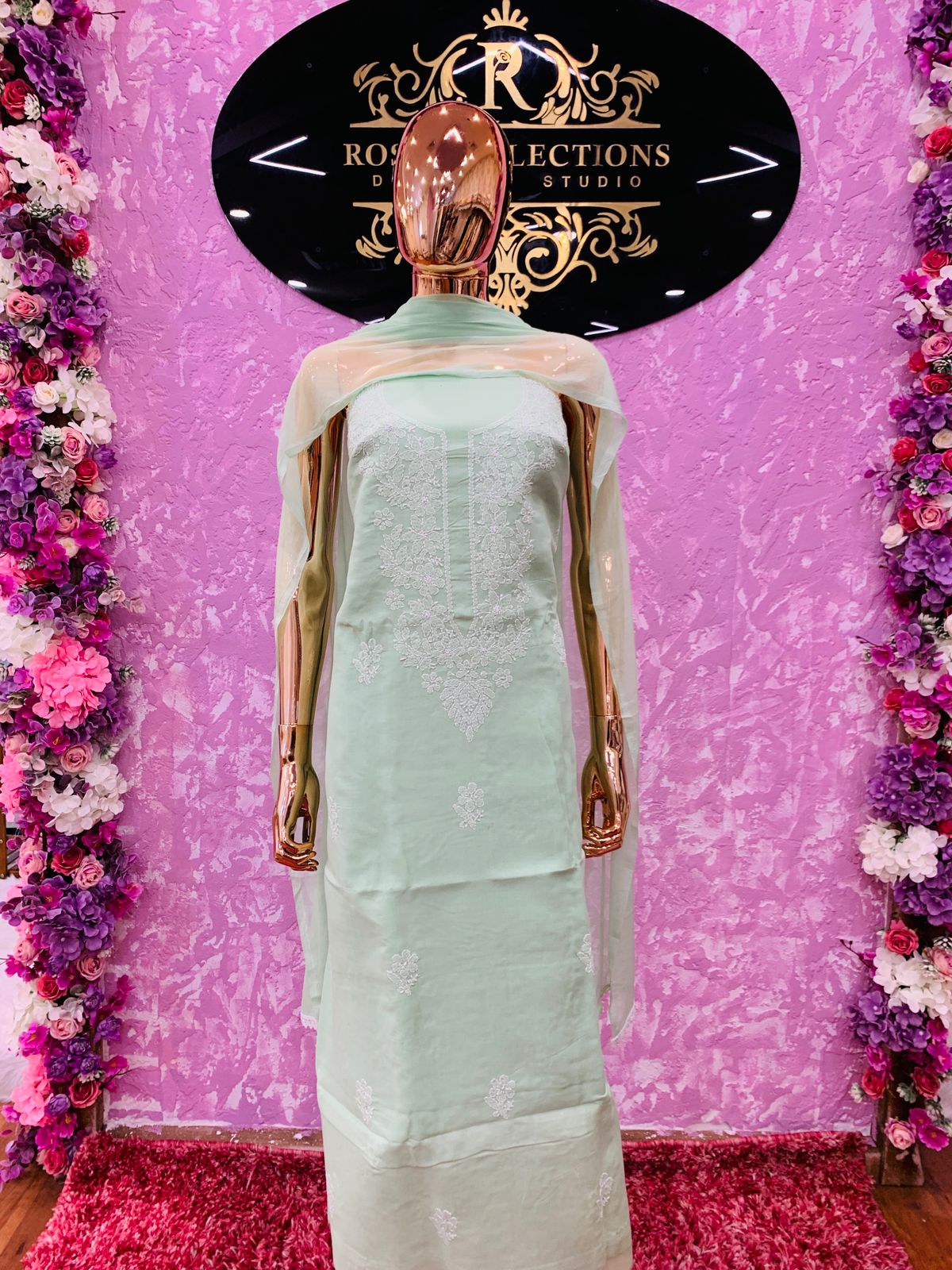 powder green texture